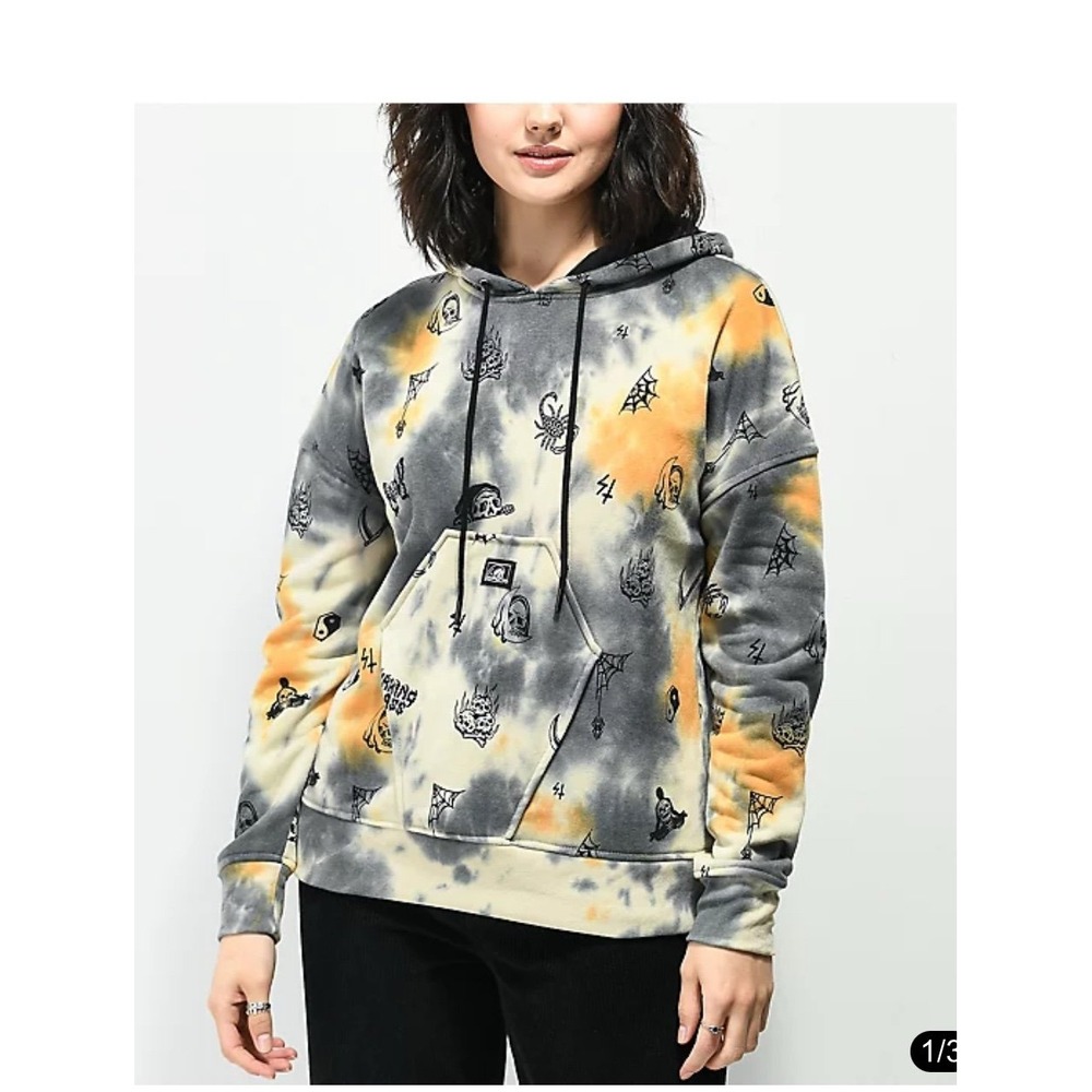 Lurking Class pullover hoodie graphic tie dyed gothic sweatshirt men's‎ small
